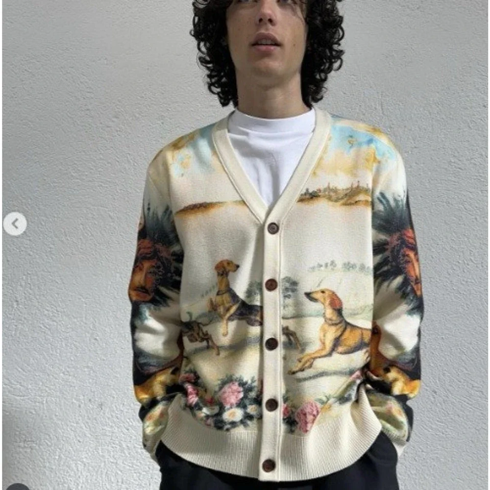 Golf Wang x Tyler the Creator Renaissance Cardigan Sweater Size Large RARE HTF - Picture 4 of 12